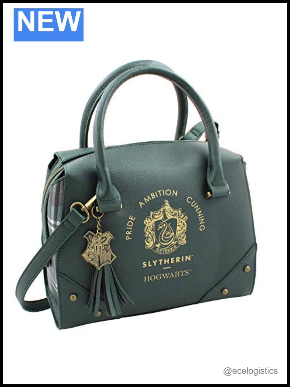 Harry Potter Satchel Purse Women's Top Handle Shoulder Bag 100% PU Slytherin